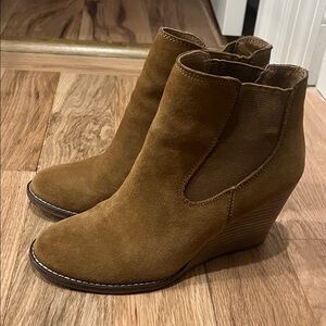 Lucky Brand Brown Suede Ankle Boots